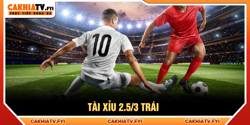 Tài xỉu 2.5/3 trái